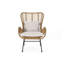 Chaise de patio en osier avec coussins Tapscott (ensemble de 2)-145943666