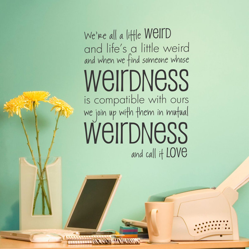 Text & Numbers Wall Decal