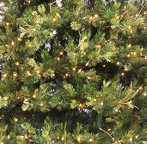 Ensemble d'arbre de Noël artificiel et guirlande