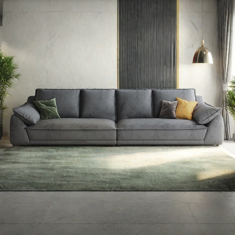 Canapé en tissu minimaliste en voilier, 7, H 28,34 po x l 149,6 po x P 39,37 po