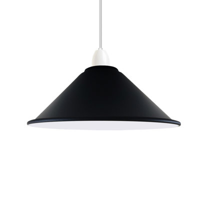 Abat-jour en forme de lampe de table en métal 22 cm avec abat-jour rétro industriel, abat-jour de plafond facile à installer pour la cuisine et la salle à manger