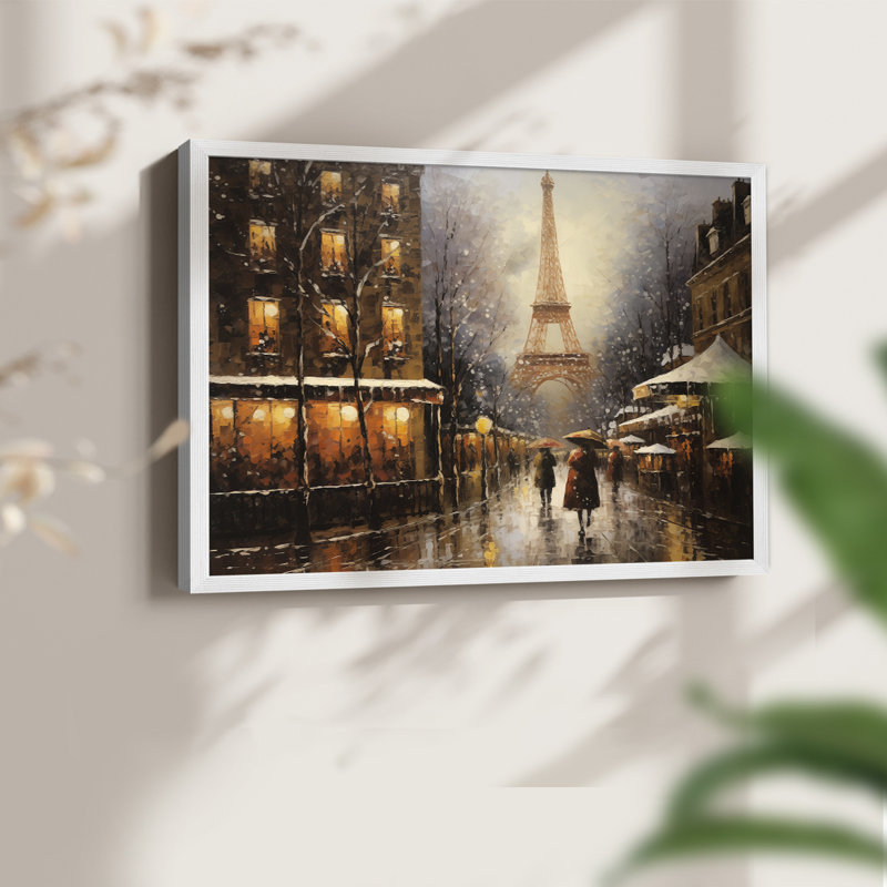 Chirstmas Art-CCCXIX -Framed Print - Restickable, 16" H x 20" W, White