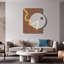 Décoration murale moderne en métal minimaliste avec lumières-101163247