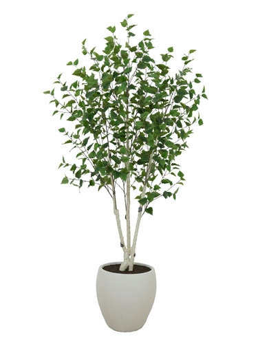 7' Artificial Birch Tree in Pot