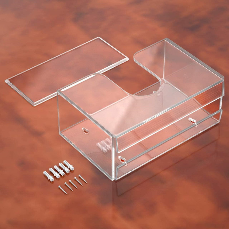 Acrylic Paper Towel Dispenser,Wall Mounted,Folded,Excellent Weather Resistance