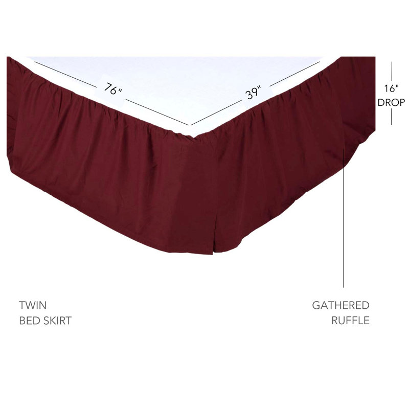 Ninepatch Tailored Bed Skirt, Twin