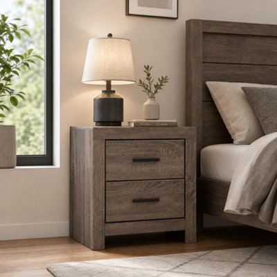 2-Drawer Bedroom Nightstand