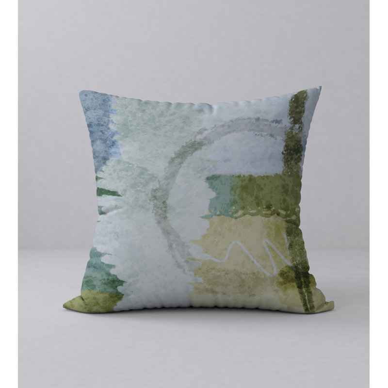 Abstract Reversible Throw Pillow, 24" x 24"