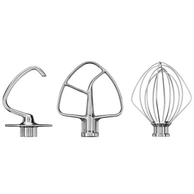 Stainless Steel 3 Piece Stand Mixer Head Attachment Kit