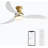 Laveah 52'' Ceiling Fan with LED Lights