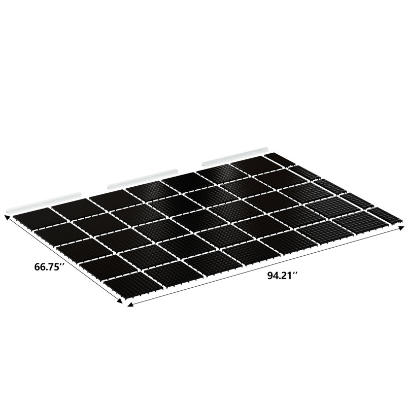 Panneaux de plancher en plastique robustes 8 pi x 6 pi pour remise extérieure