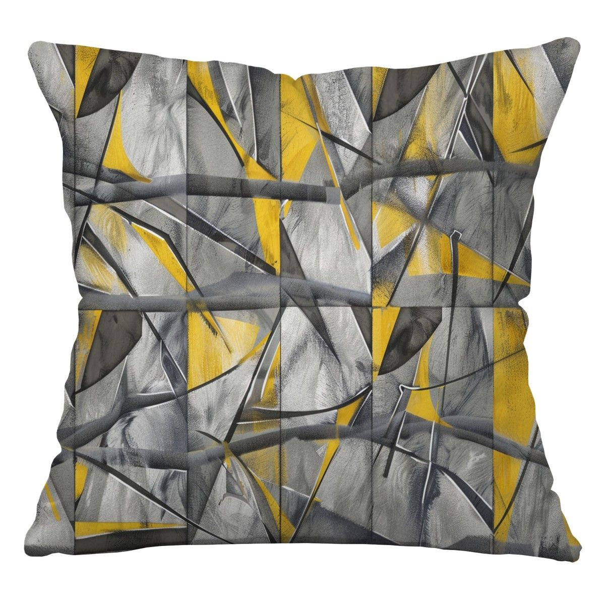 VisionDecor Abstract Construction Industrial Cotton Blend Reversible ... - Industrial Style Throw Pillow Covers With Texture