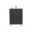 Meuble-lavabo simple Mayora, noir-968660694