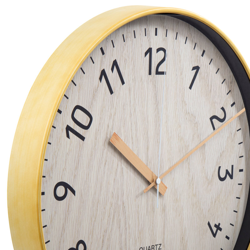 Horloge murale 16 po Yatendra, Beige