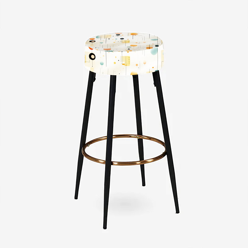 Ensemble de 2 tabourets de bar géométriques Minimalisme