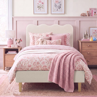 Wave Kids Upholstered Twin Bed