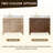 Lala 42" Single Bathroom Vanity with Grain White Engineered Stone Countertop without Mirror-427691190