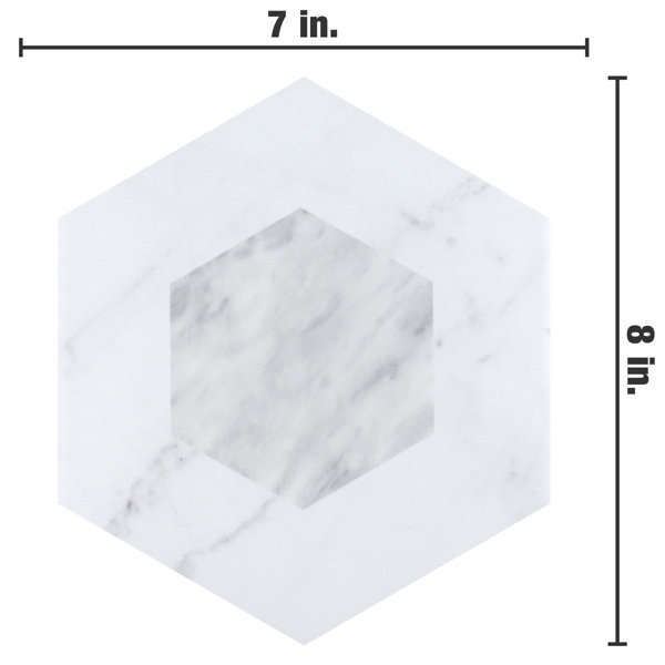 Carrara 18 in. x 18 in. Glazed Porcelain Floor and Wall Tile (352 sq.  ft./Pallet)