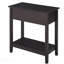 Table basse Table d'appoint de salon Table d'appoint étroite avec tablette de rangement à plateau rabattable