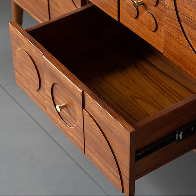 Mid-Century Carved Sideboard