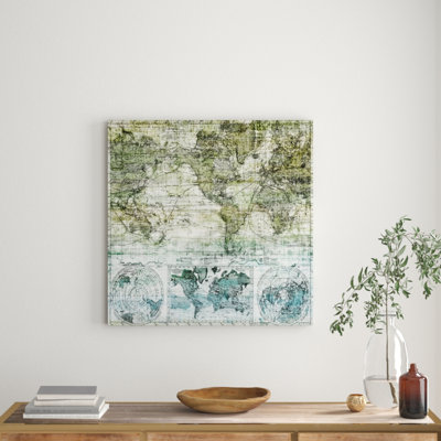 Green Earth by Marmont Hill - Wrapped Canvas Painting