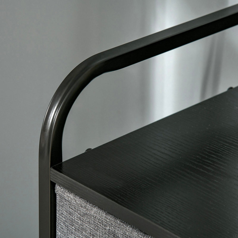 Commode à 5 tiroirs, commode en tissu, rangement à 4 niveaux