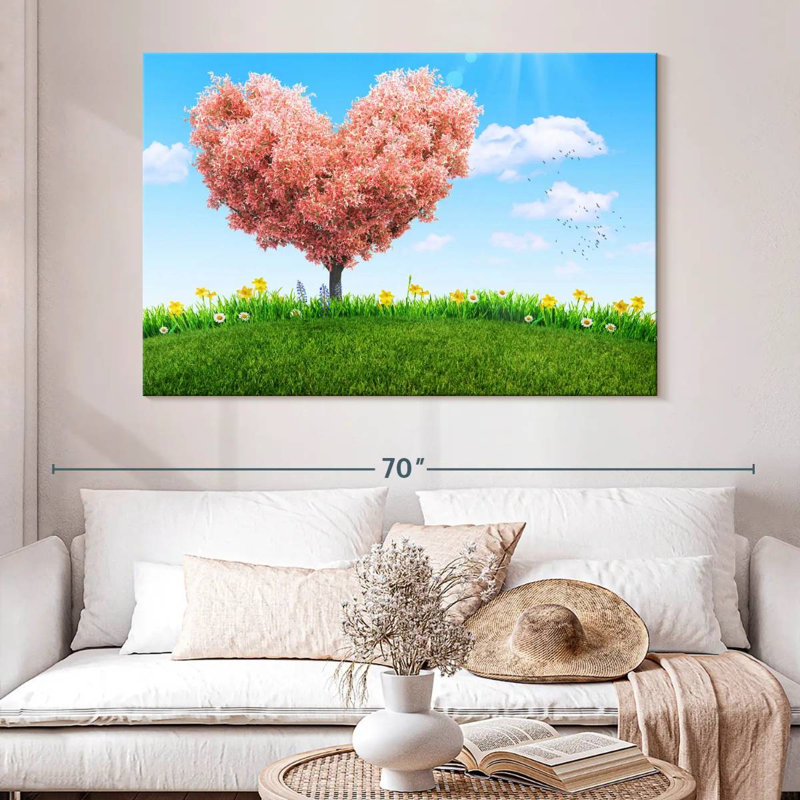 Hardie Spring Heart Tree, 34" H x 51" W