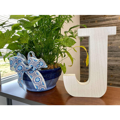 Text & Numbers Letter Block