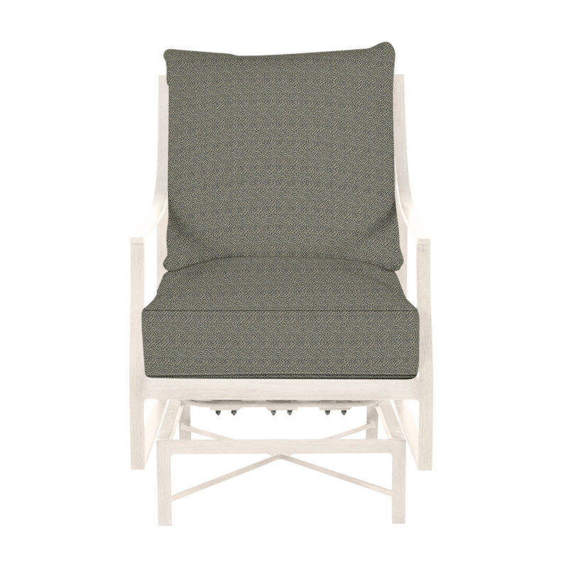 Monaco Patio Chair with Cushions, Welt, Intermix Bark, Slate Gray