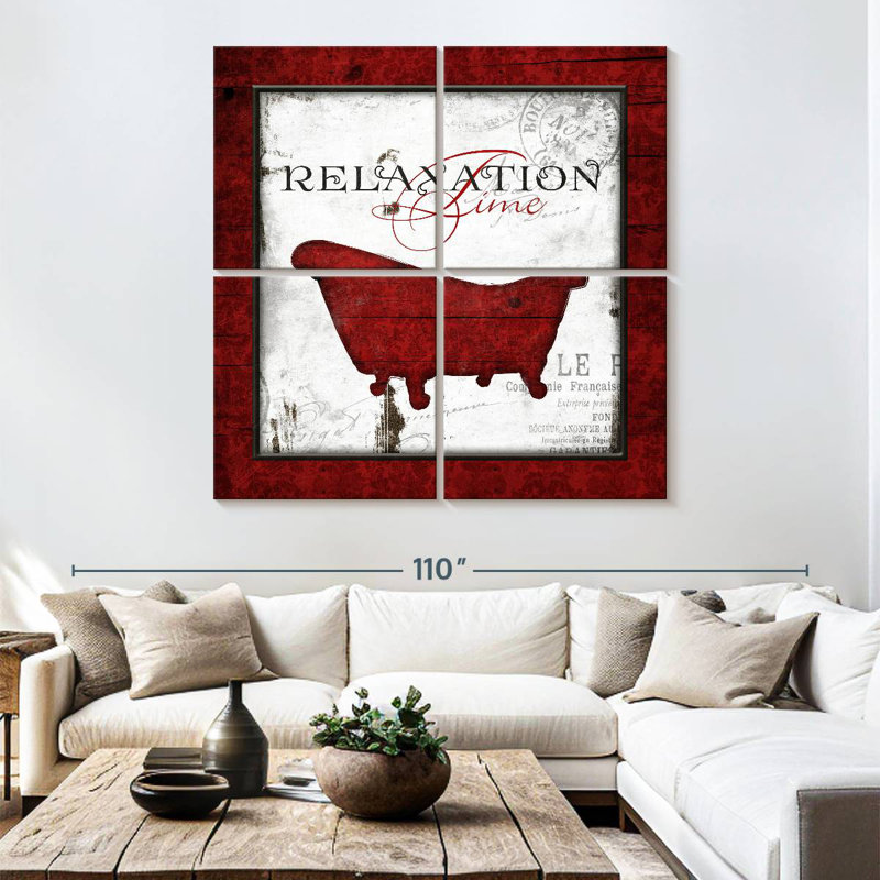 Kerrick Crimson Relaxation Time, H 74 po x l 74 po