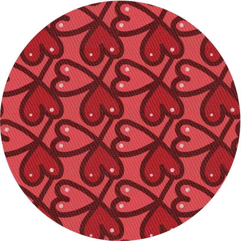 Performance Wool Geometric Indoor Rug, Round 8'