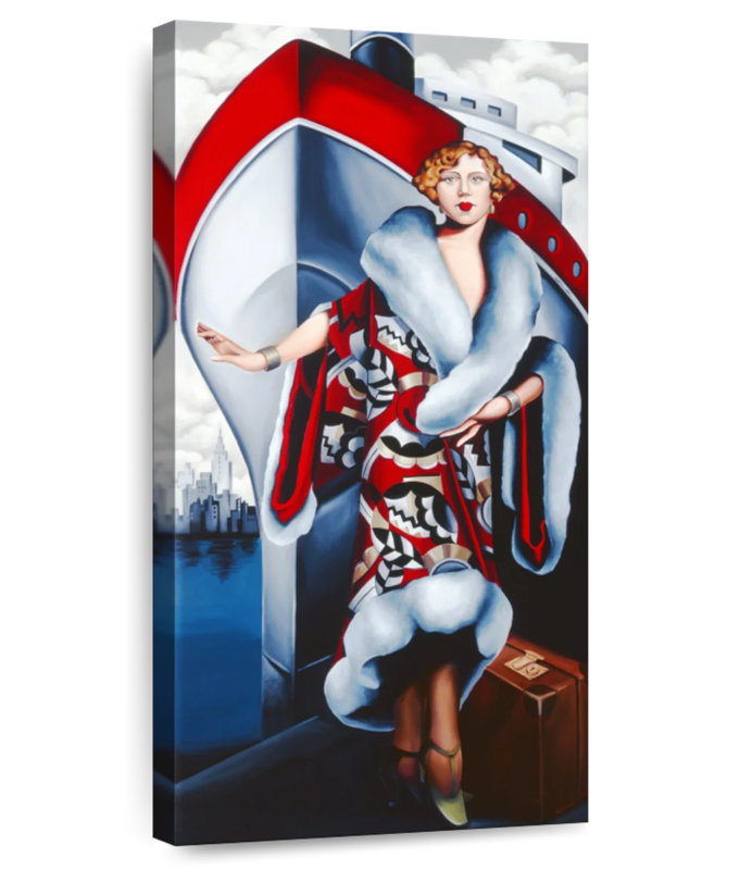 Bon Voyage, 30" H x 15" W