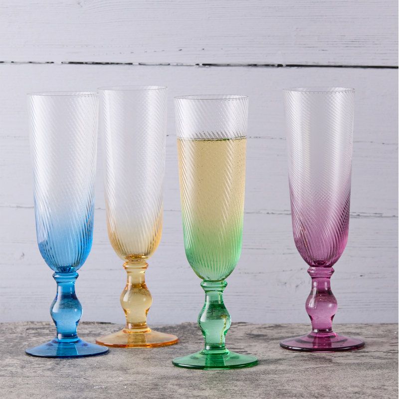 Swirl Champagne Flutes