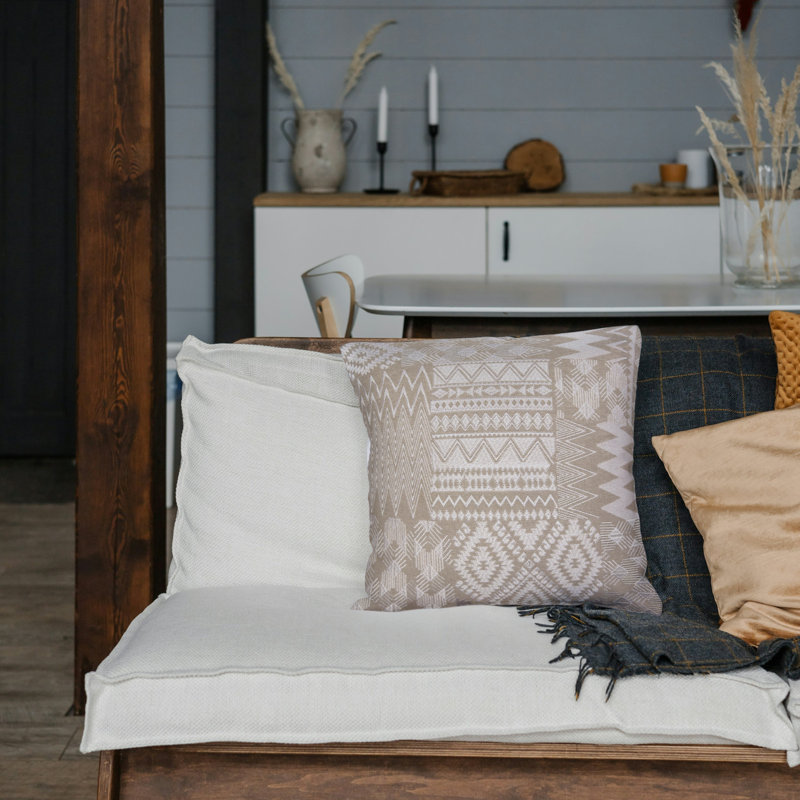 Housse de coussin Arya, Ivoire ivoire