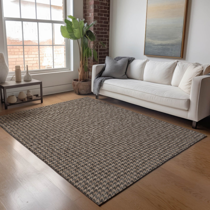 Premium Machine Washable Paullette AMF137 Chocolate Rug, Rectangle 2'6" x 3'10"