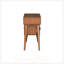 Ensemble de coiffeuse en bois de style rétro bohémien avec prise de charge, port USB, tabouret et 4 tiroirs de rangement pour une élégance organisée