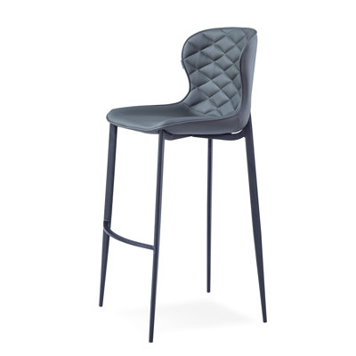 Albert Upholstered Counter Stool with Metal Frame
