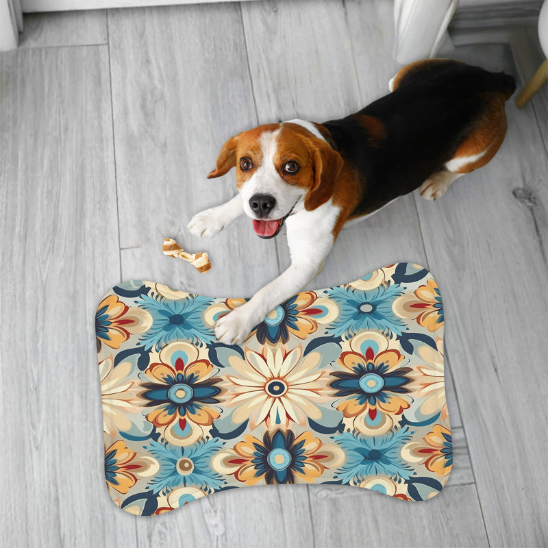 Ikat Weave - Tapis d'alimentation en os 1 pièce