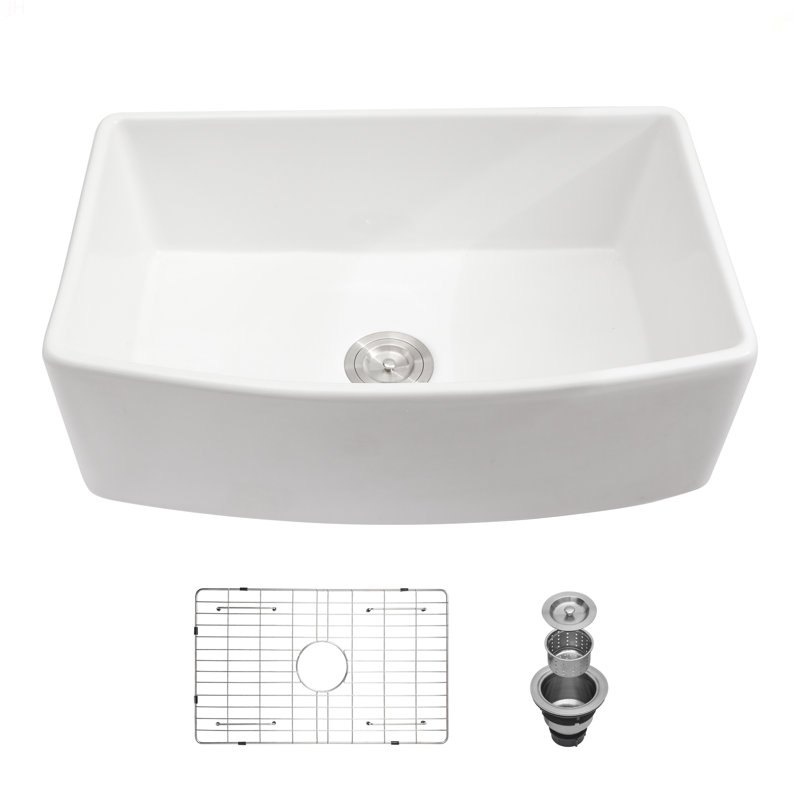 Évier de cuisine blanc - Évier de cuisine blanc 33 po