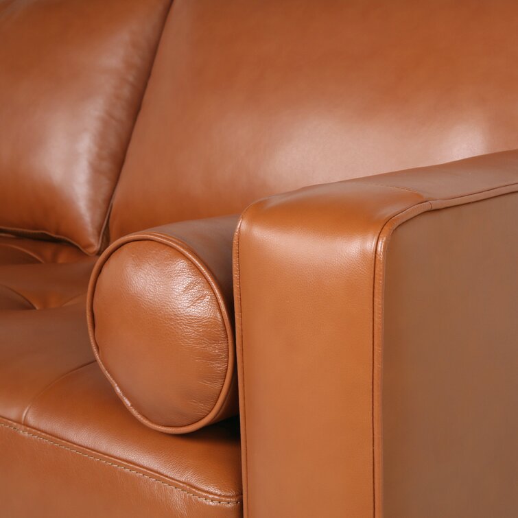 EXCEART 1 Roll Leather Sofa The Fabric A5