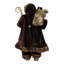 Figurine de père Noël 24 "or et brun