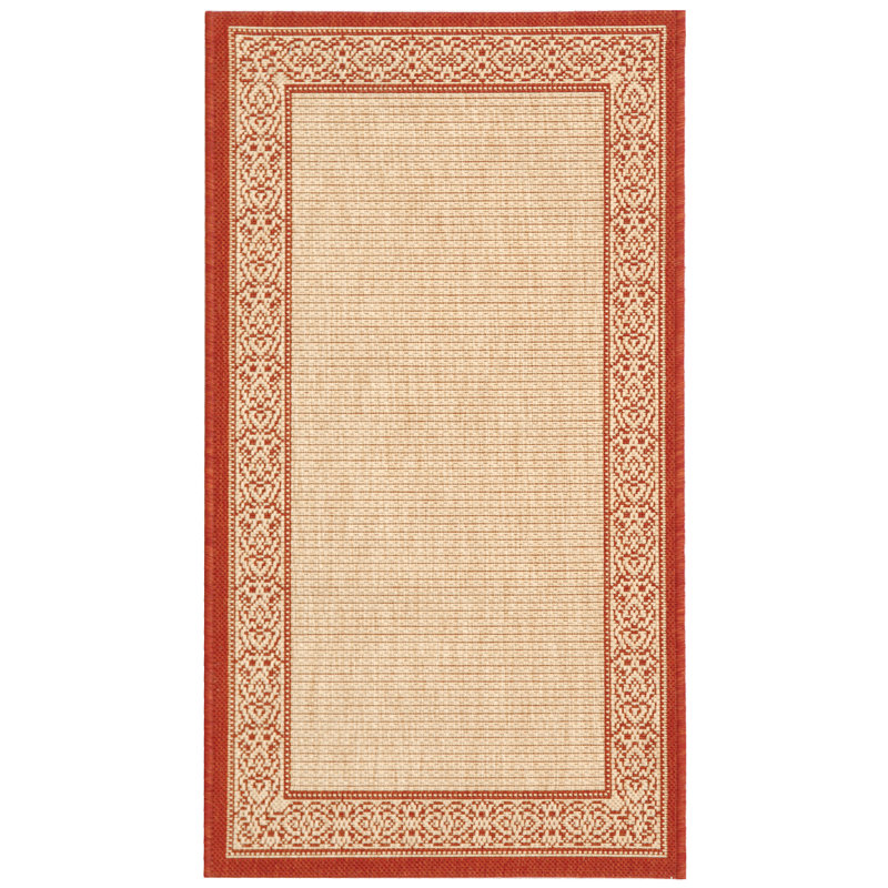 Saboun Performance Solid Color Indoor/Outdoor Area Rug, Rectangle 2'7" x 5'