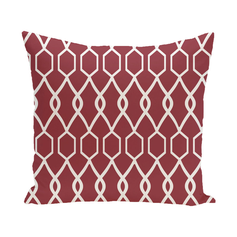Housse de coussin carrée extérieure/insert Montross, H 18 po x l 18 po, Brique