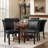 Sofid Nailed Trim Faux Leather Waterproof Upholstered Parsons Dining Chairs (Set Of 6)-1763770617-1763770612