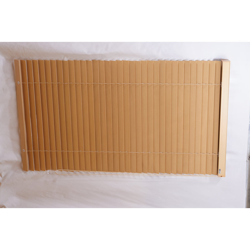 Store vénitien en bois de peuplier brun, l 34 po x L 60 po x P 7 po, abat-jour horizontal sur mesure pour la maison et le bureau, filtrage de la lumière et intimité, installation facile