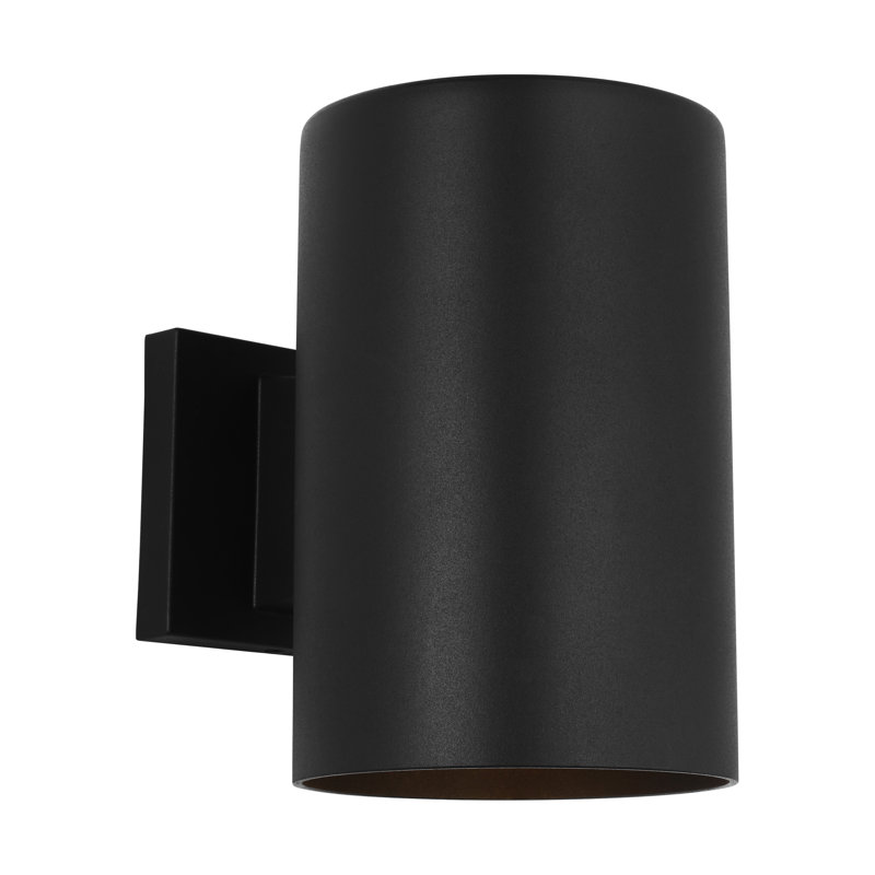 Outdoor Cylinders One Light Wall Lantern, 9" H x 6" W x 8.75" D