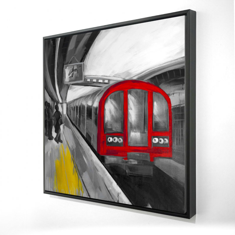 «Waiting Subway», impression sur toile, H 24 po x l 24 po