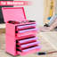 Boîte de rangement à cinq tiroirs de couleur rose-mauve pour l'organisation à la maison, structure en acier laminé à froid, facile à nettoyer et à entretenir, bureau idéal avec cinq tiroirs, rangement pour articles de bureau cosmétiques,-636408501