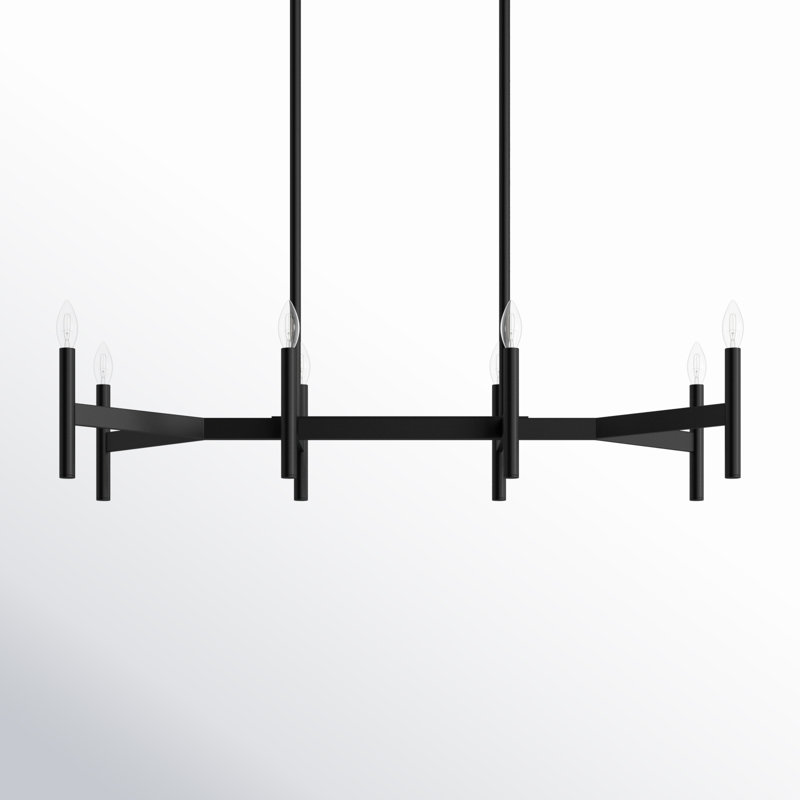Martella 8-Light Chandelier, Noir