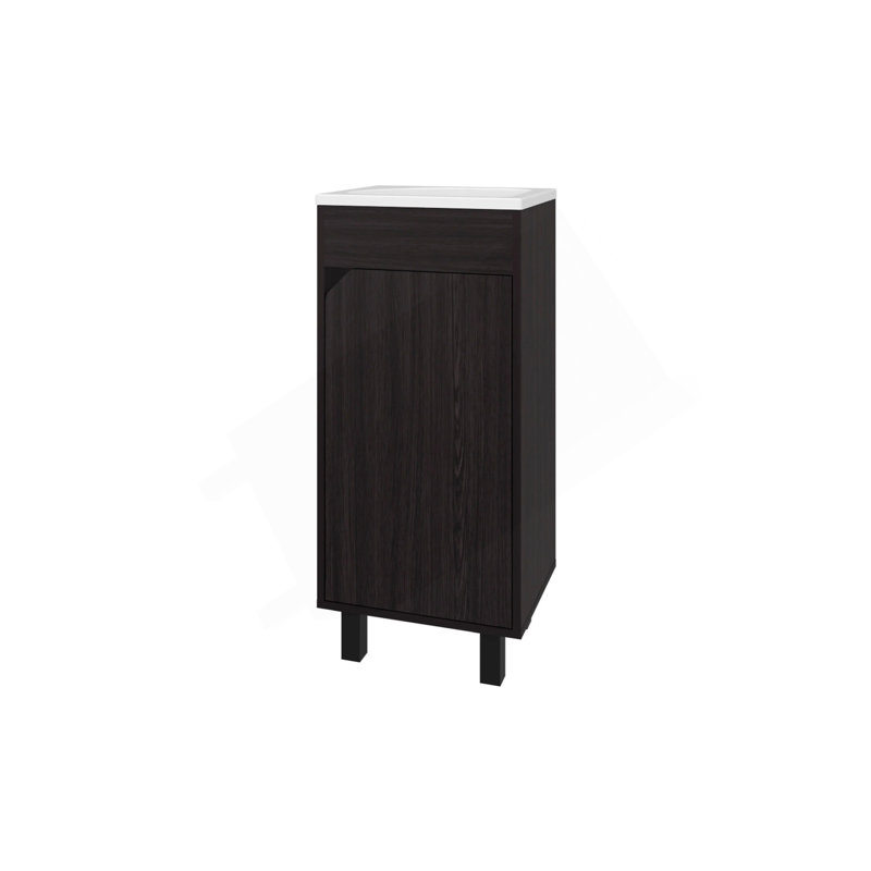 Meuble-lavabo avec lavabo intégré Wengue, Marron foncé